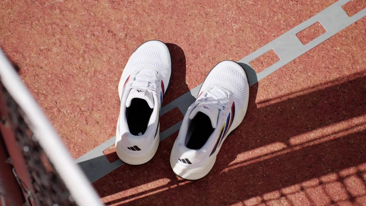 Adidas Kids' Barricade Kids Tennis Shoes - Cloud White / Core Black / Core Black - Image 2