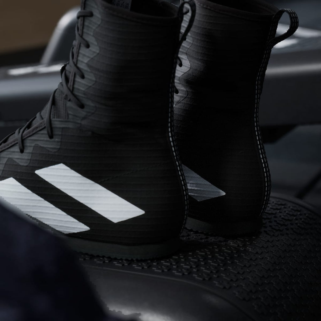 Adidas Men's Box Hog 4 Shoes - Core Black / Cloud White / Core Black - Image 10