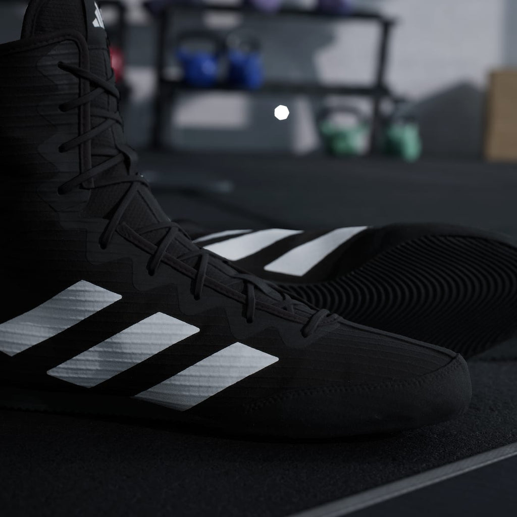 Adidas Men's Box Hog 4 Shoes - Core Black / Cloud White / Core Black - Image 11