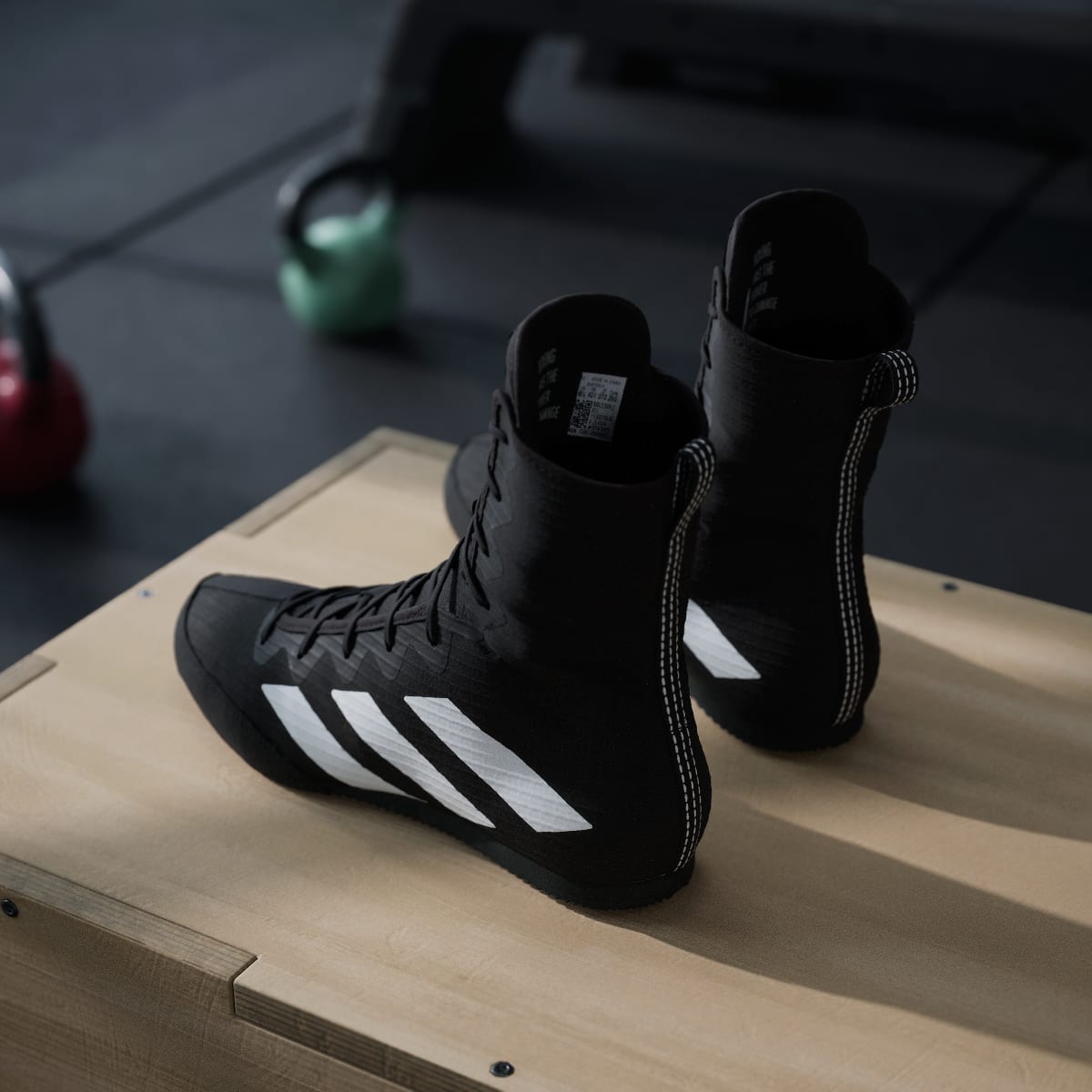 Adidas Men's Box Hog 4 Shoes - Core Black / Cloud White / Core Black - Image 6