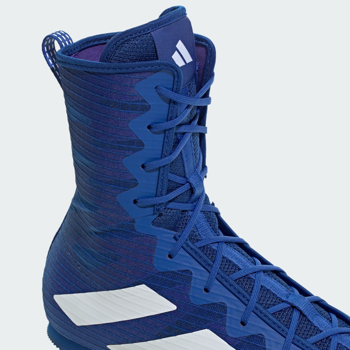 Adidas Men's Box Hog 4 Shoes - Royal Blue / Cloud White / Solar Purple - Image 9