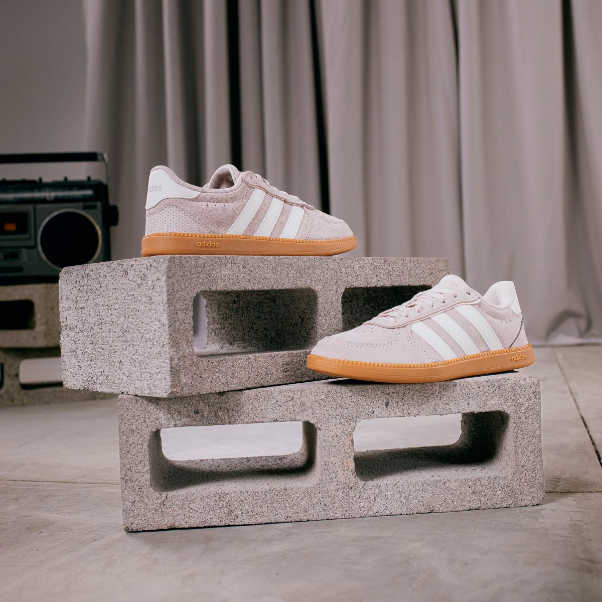 Adidas Women's Breaknet Sleek Shoes - Putty Mauve / Core White / Gum - Image 13