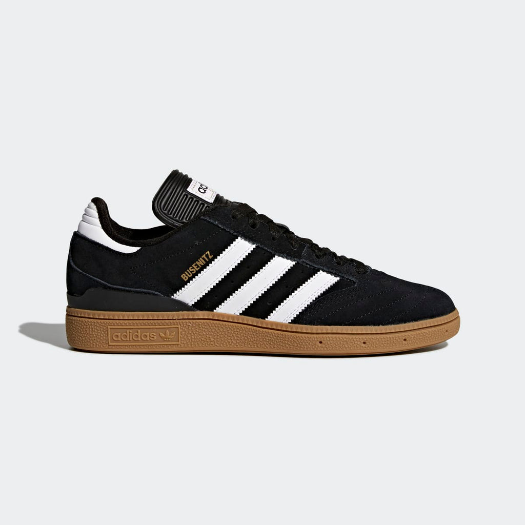 Adidas Men's Busenitz Pro Shoes - Core Black / Cloud White / Gold Metallic - Image 1