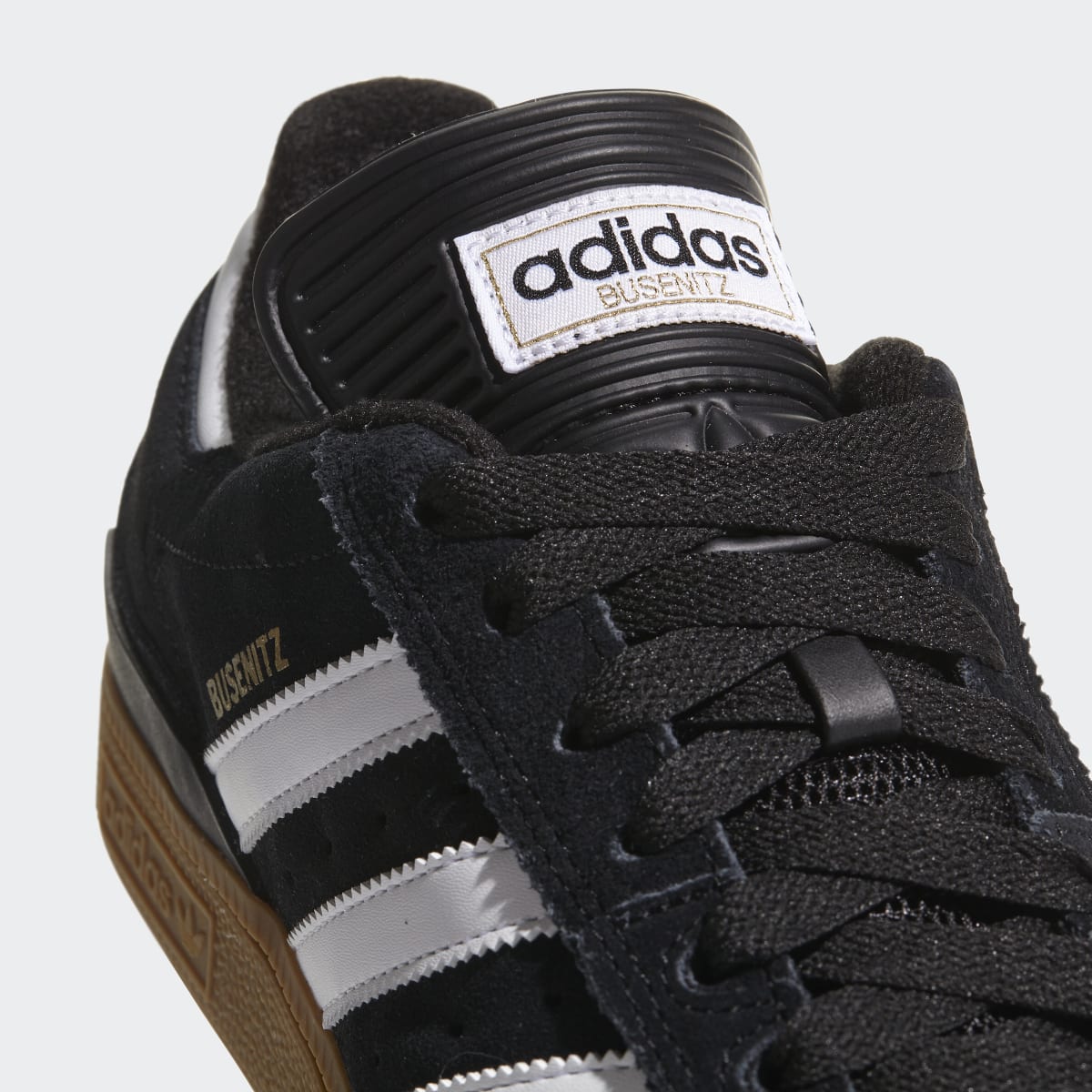 Adidas Men's Busenitz Pro Shoes - Core Black / Cloud White / Gold Metallic - Image 9