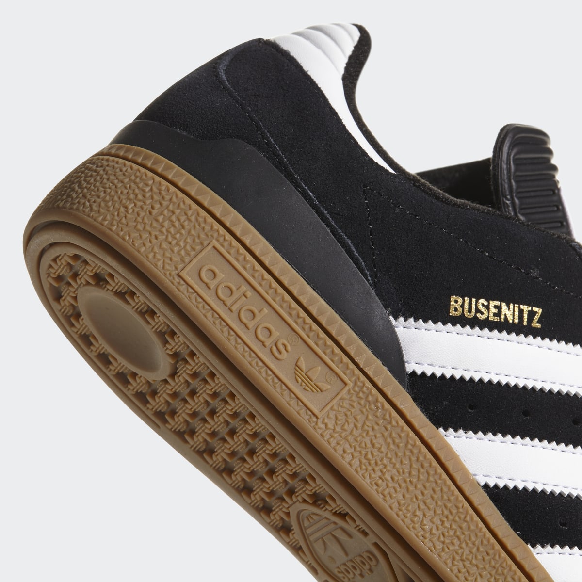 Adidas Men's Busenitz Pro Shoes - Core Black / Cloud White / Gold Metallic - Image 10