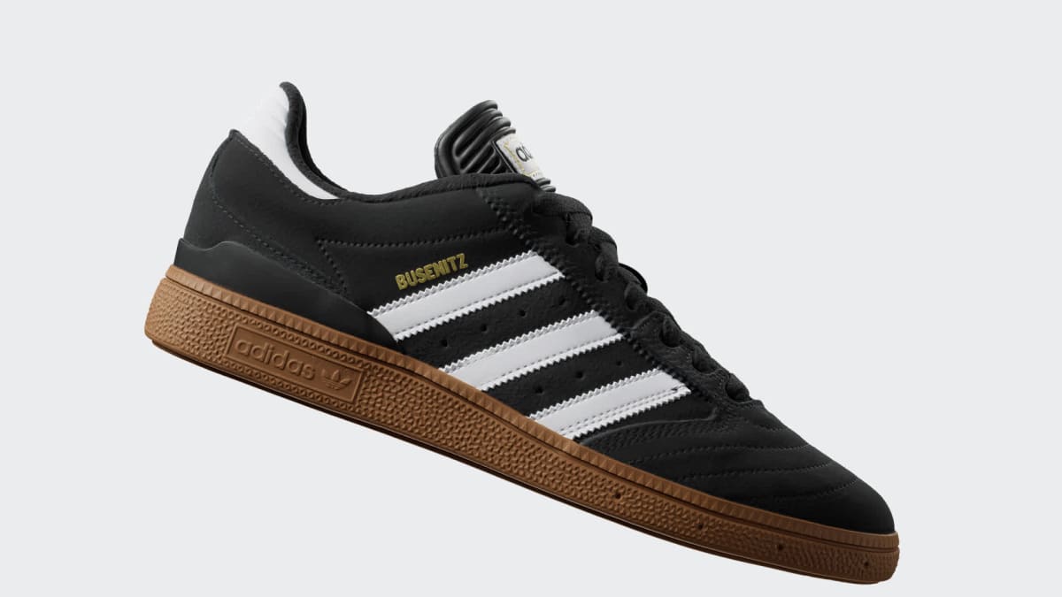 Adidas Men's Busenitz Pro Shoes - Core Black / Cloud White / Gold Metallic - Image 2