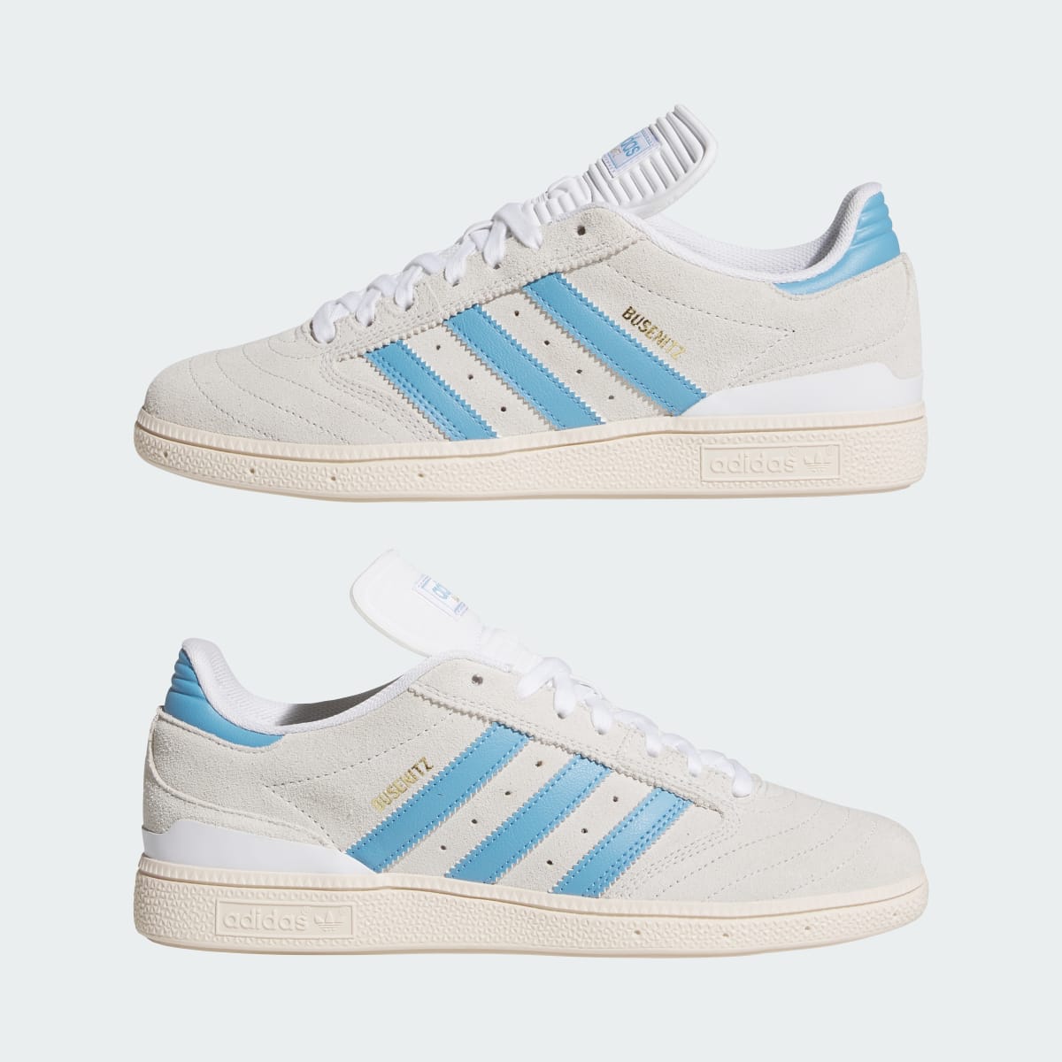 Adidas Men's Busenitz Shoes - Grey One / Light Blue / Chalk White - Image 7