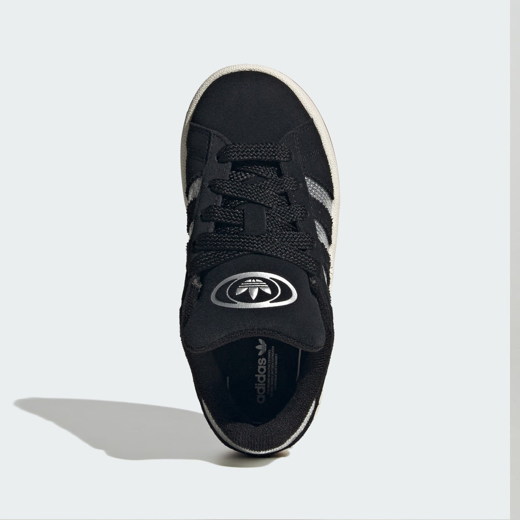 Adidas Kids' CAMPUS 00s SHOES - Core Black / Silver Metallic / Gum - Image 2