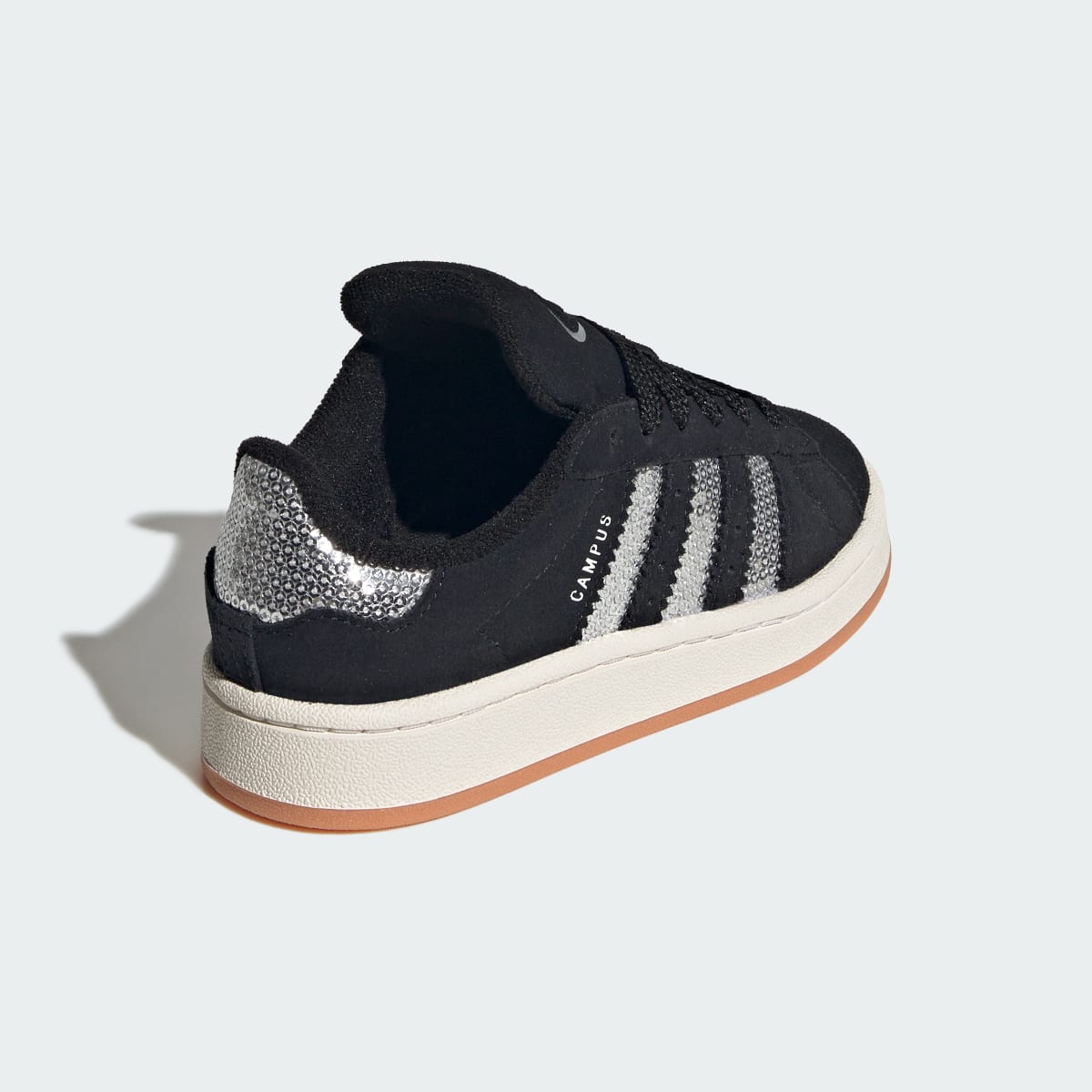 Adidas Kids' CAMPUS 00s SHOES - Core Black / Silver Metallic / Gum - Image 5