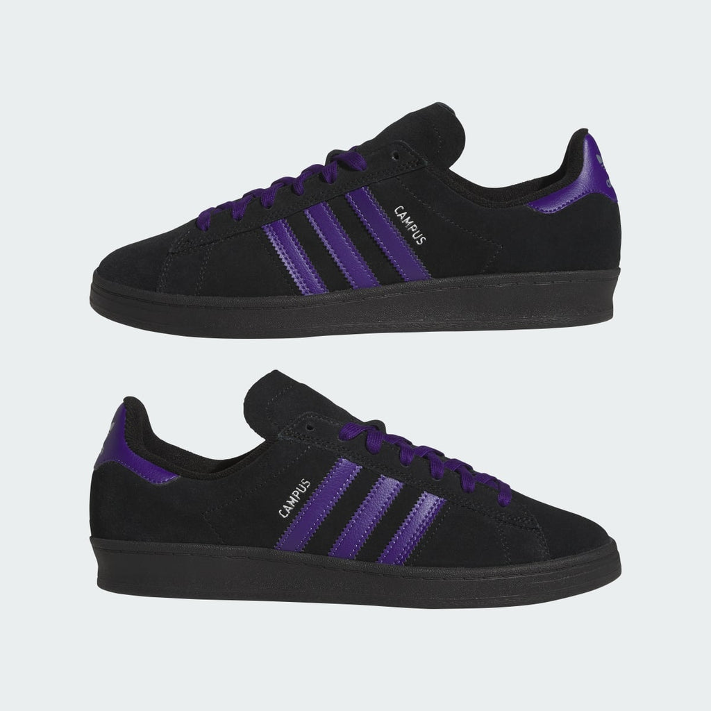 Adidas Women's CAMPUS ADV SHOES - Collegiate Purple / Core Black / Silver Metallic - Image 7