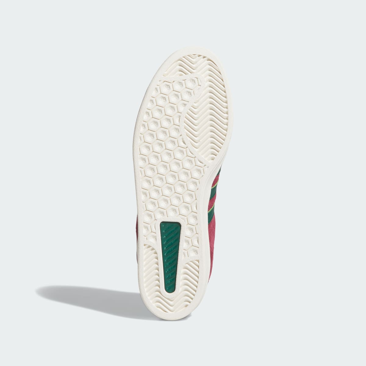 Adidas Men's CAMPUS ADV Shoes - Shadow Red / Collegiate Green / Chalk White - Image 3