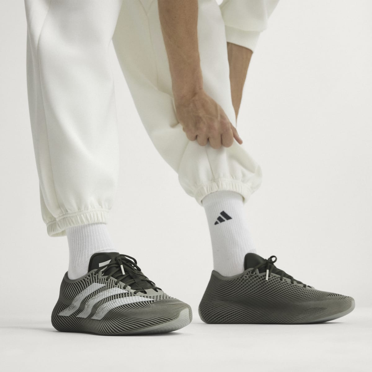 Adidas Men's CLIMACOOL LACED SHOES - Night Cargo / Core White / Night Cargo - Image 3