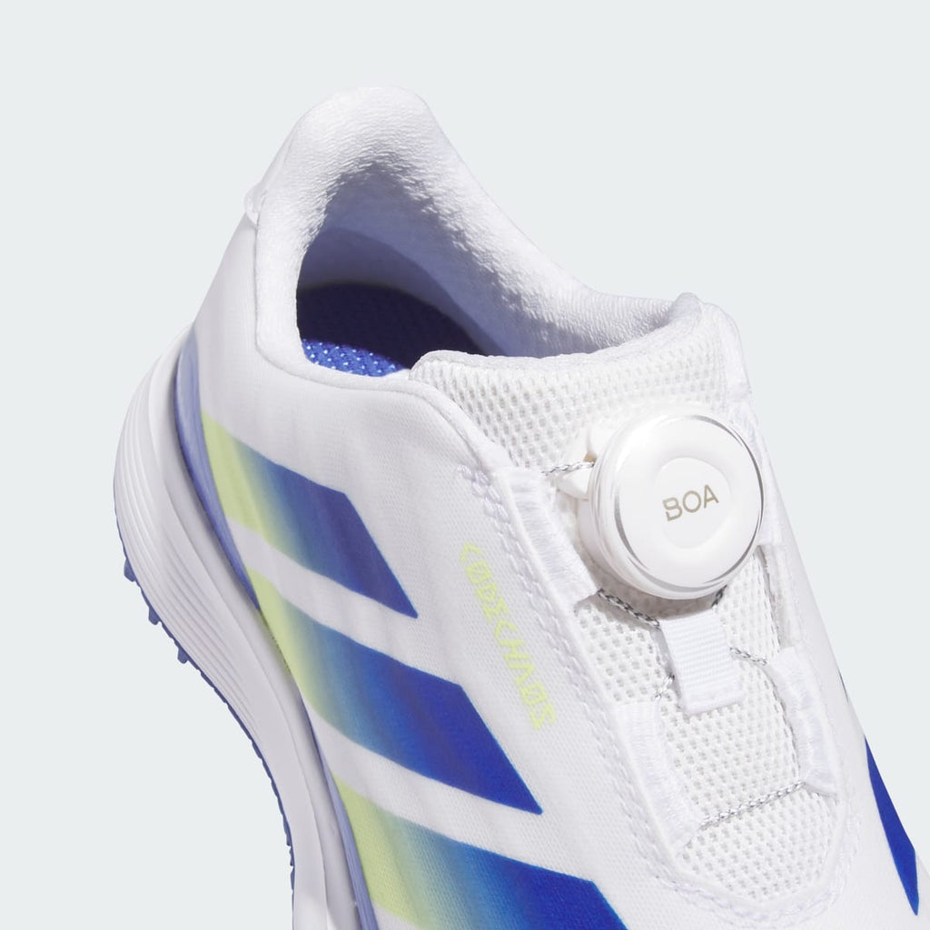 Adidas Kids' CODECHAOS BOA SPIKELESS GOLF SHOES - Cloud White / Dual Indigo / Frozen Lemon - Image 8