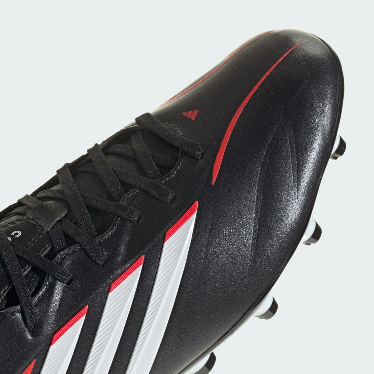 Adidas Women's COPA PURE IV LEAGUE Firm Ground Soccer Cleats - Core Black / Cloud White / Lucid Red - Image 10
