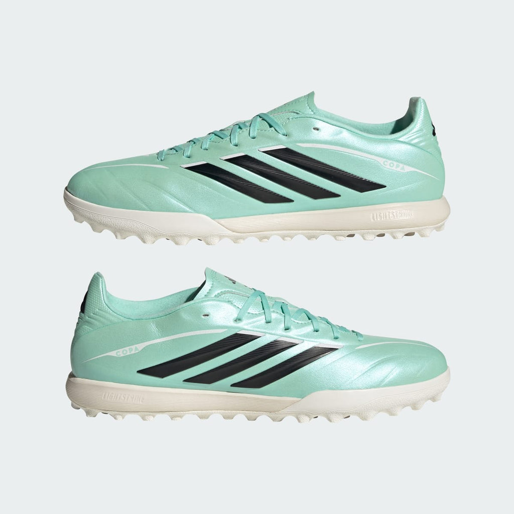 Adidas Women's COPA PURE IV LEAGUE Turf Soccer Cleats - Clear Mint / Core Black / Cloud White - Image 8