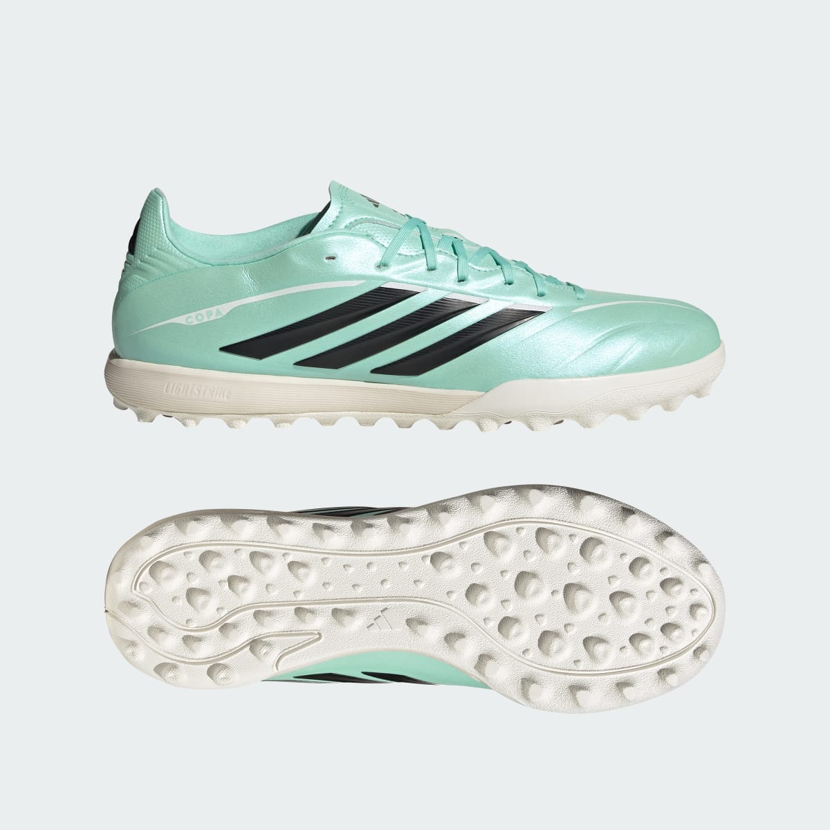 Adidas Women's COPA PURE IV LEAGUE Turf Soccer Cleats - Clear Mint / Core Black / Cloud White - Image 1