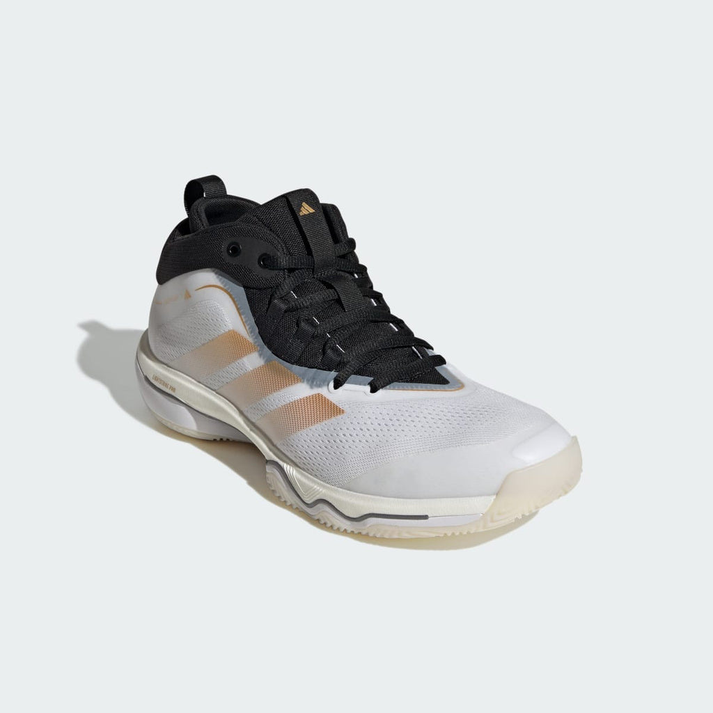 Adidas Men's CRAZYFLIGHT 7 SHOES - Cloud White / Gold Metallic / Core Black - Image 4