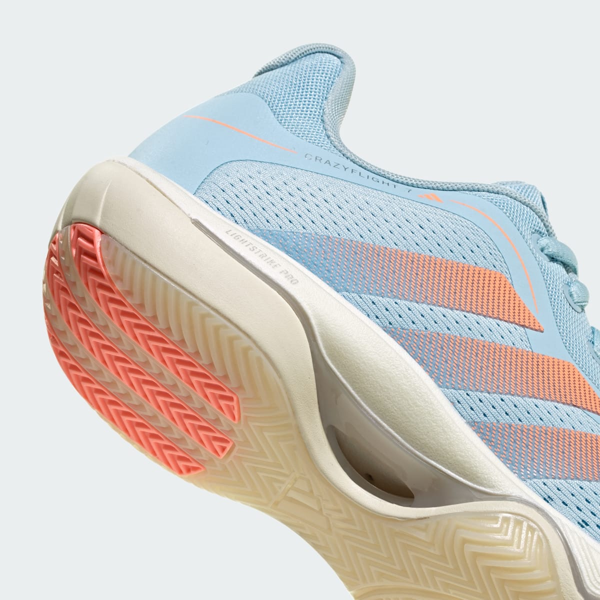 Adidas Women's CRAZYFLIGHT 7 Shoes - Clear Sky / Frozen Turbo / Off White - Image 8