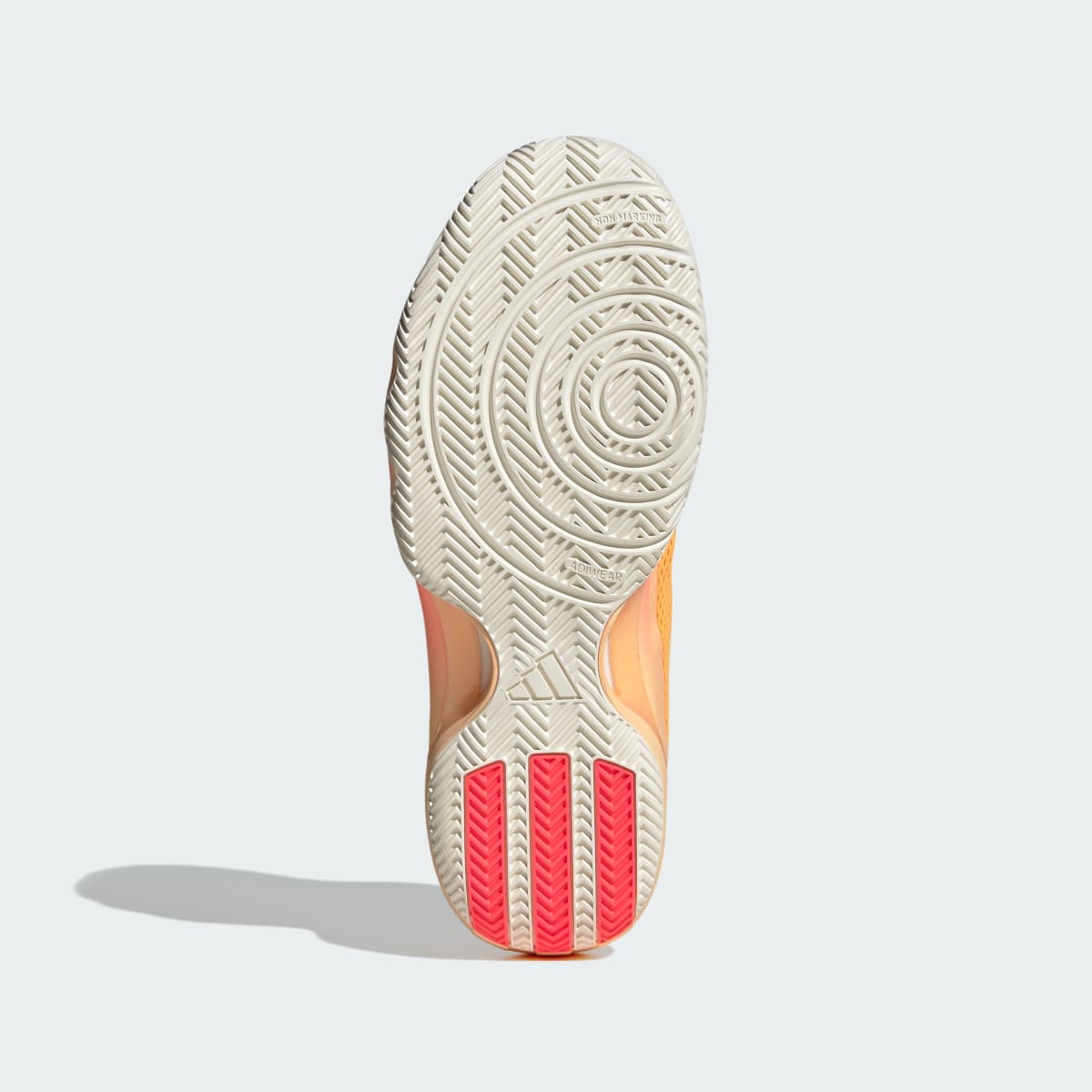 Adidas Men's CRAZYFLIGHT 7 Shoes - Lucid Tangerine / Lucid Orange / Off White - Image 3