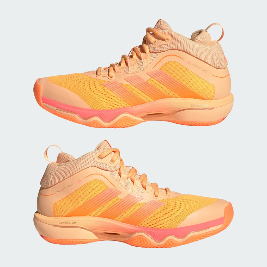 Adidas Women's CRAZYFLIGHT 7 Shoes - Acid Orange / Frozen Turbo / Lucid Tangerine - Image 8