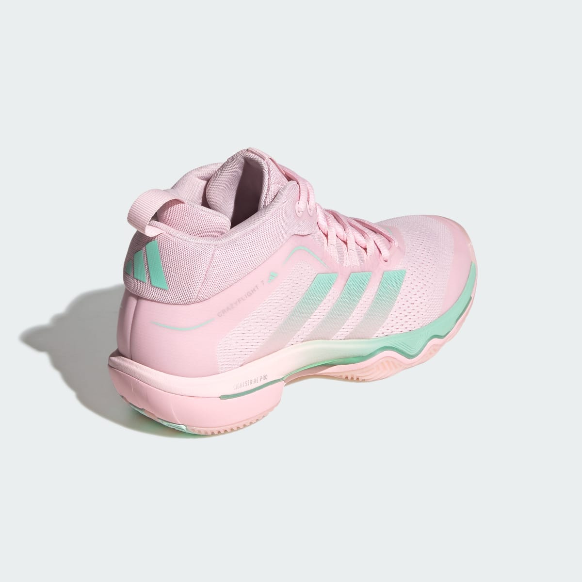 Adidas Women's CRAZYFLIGHT 7 Shoes - Distilled Pink / Clear Mint / Distilled Pink - Image 6