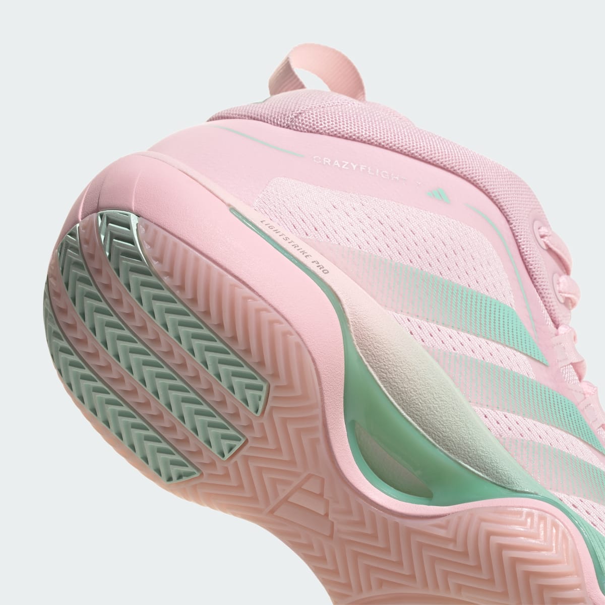Adidas Women's CRAZYFLIGHT 7 Shoes - Distilled Pink / Clear Mint / Distilled Pink - Image 9