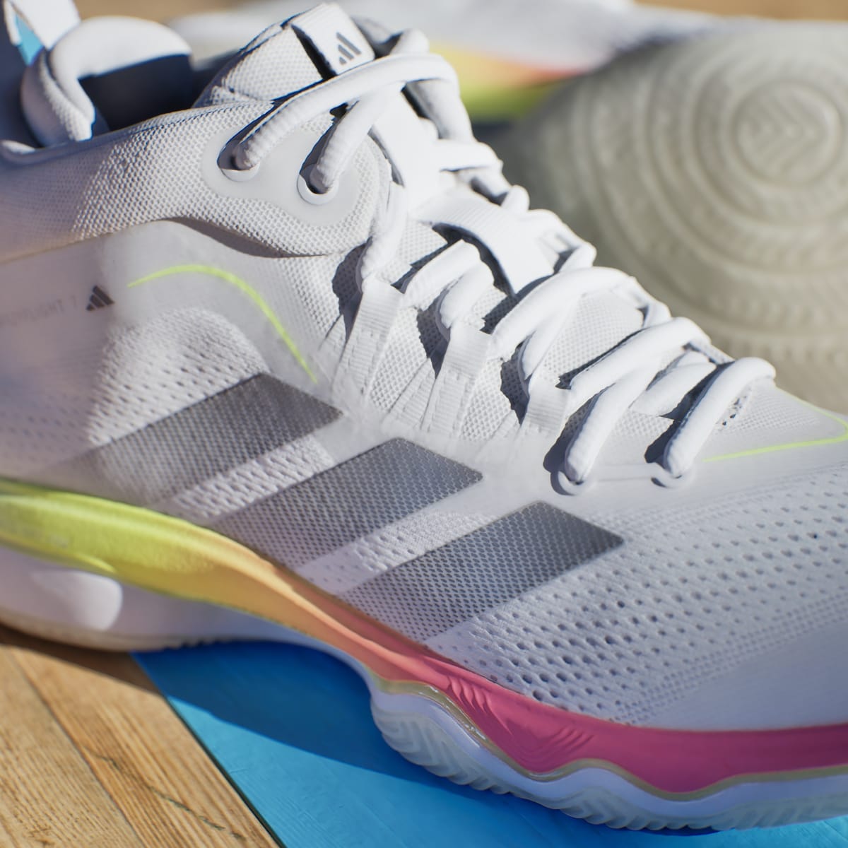 Adidas Men's CRAZYFLIGHT 7 Shoes - Cloud White / Cloud White / Iron Metallic - Image 10