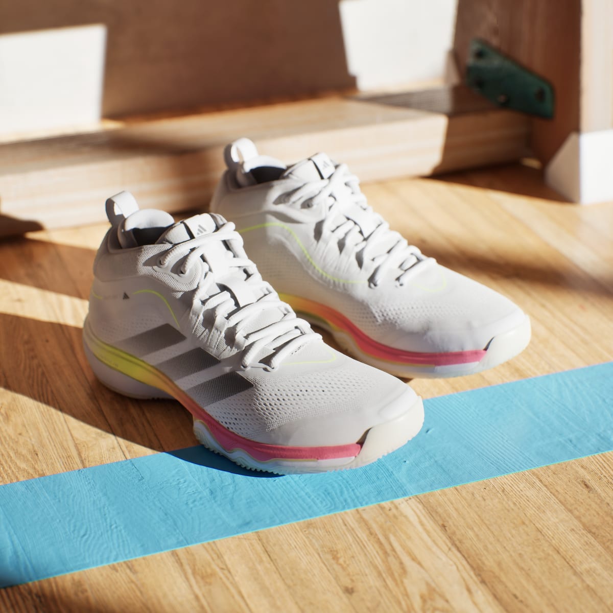 Adidas Men's CRAZYFLIGHT 7 Shoes - Cloud White / Cloud White / Iron Metallic - Image 5
