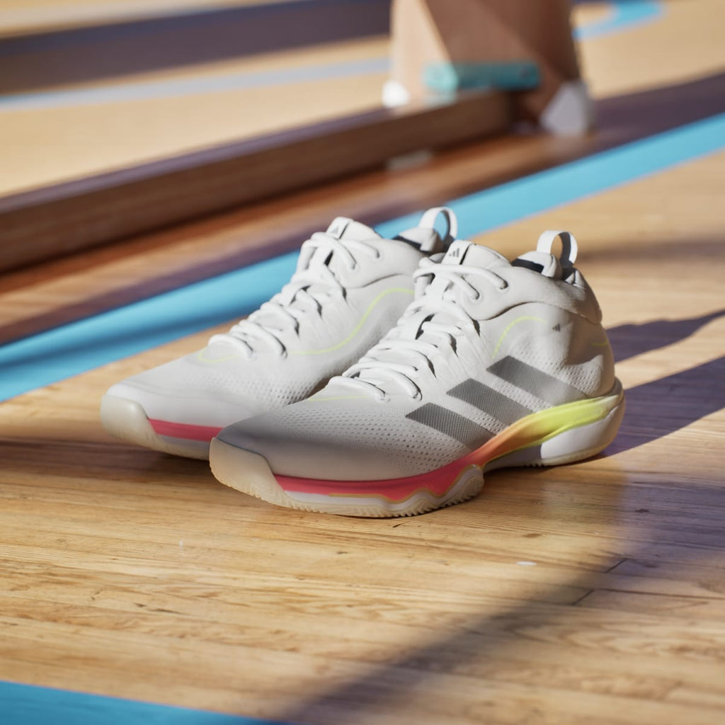 Adidas Men's CRAZYFLIGHT 7 Shoes - Cloud White / Cloud White / Iron Metallic - Image 8