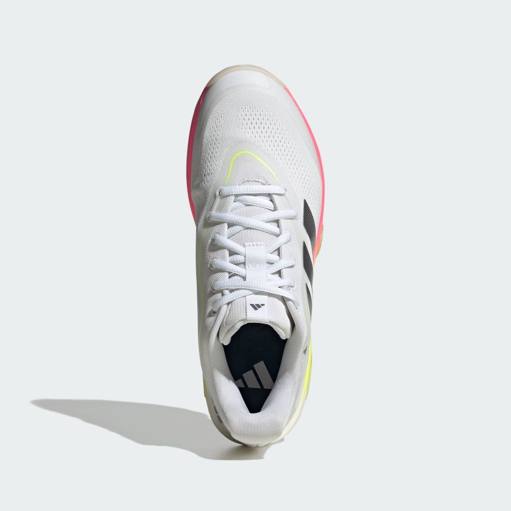 Adidas Men's CRAZYFLIGHT 7 Shoes - Cloud White / Iron Metallic / Solar Turbo - Image 2