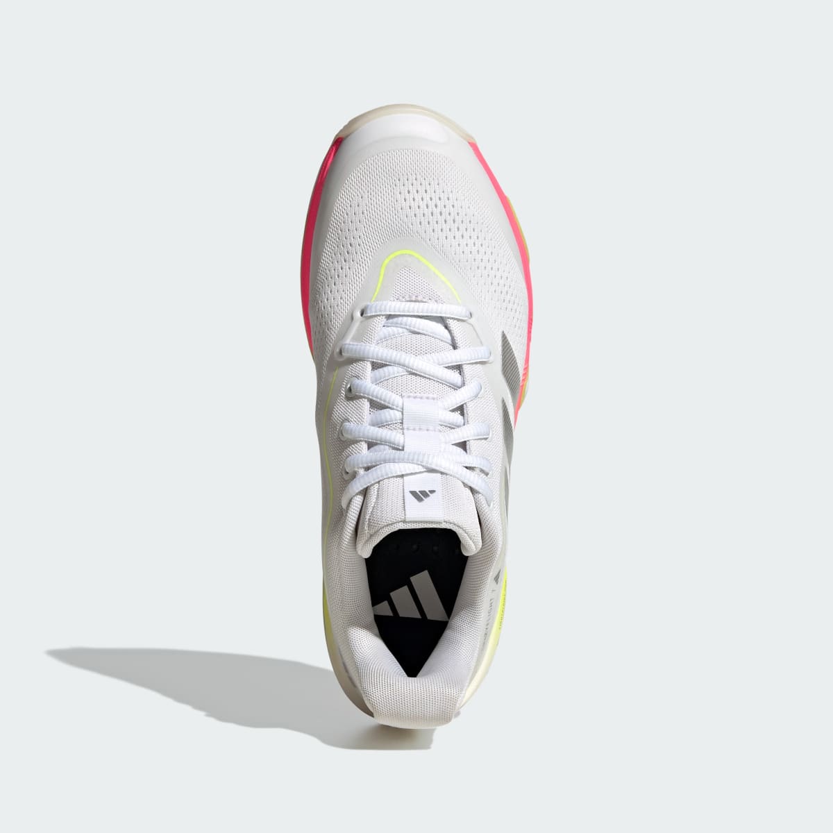 Adidas Women's CRAZYFLIGHT 7 Shoes - Cloud White / Tech Grey Metallic / Solar Turbo - Image 2