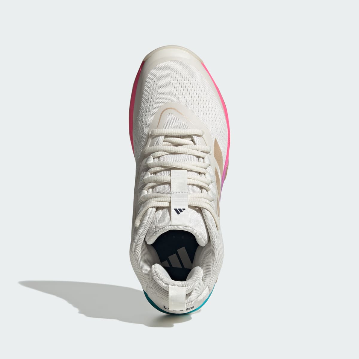 Adidas Women's CRAZYFLIGHT 7 Shoes - Core White / Rose Gold Metallic / Dark Blue - Image 4