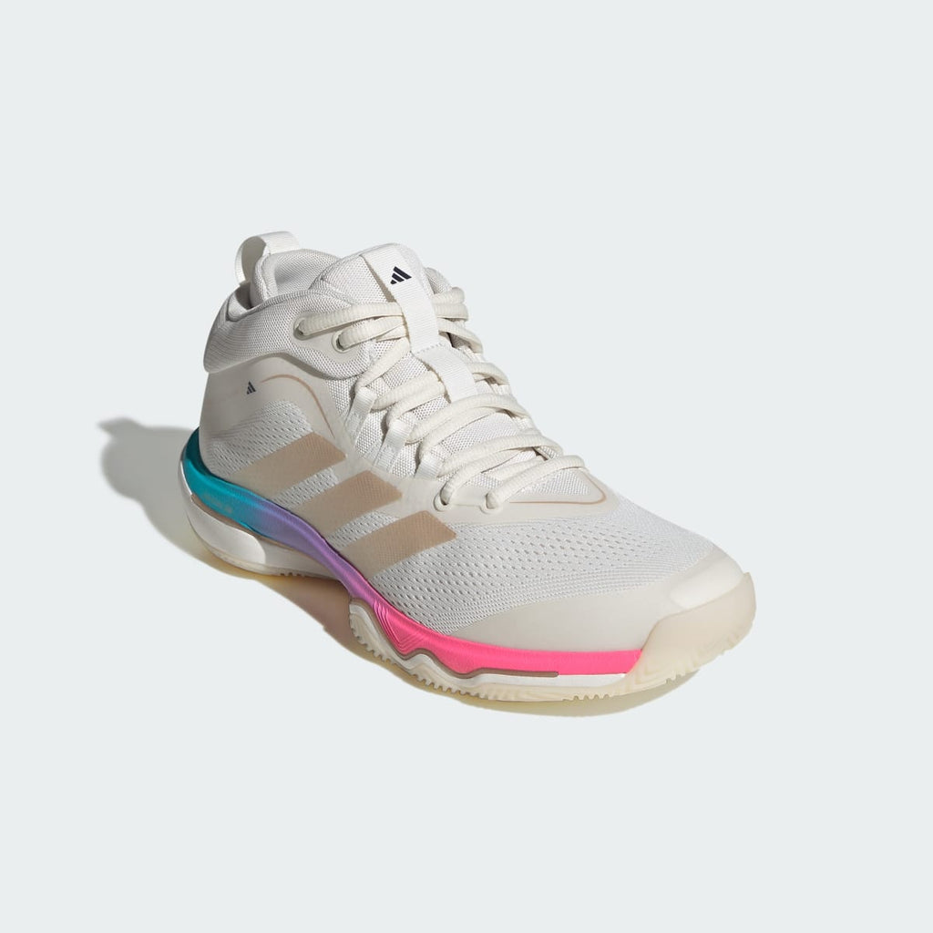 Adidas Women's CRAZYFLIGHT 7 Shoes - Core White / Rose Gold Metallic / Dark Blue - Image 6
