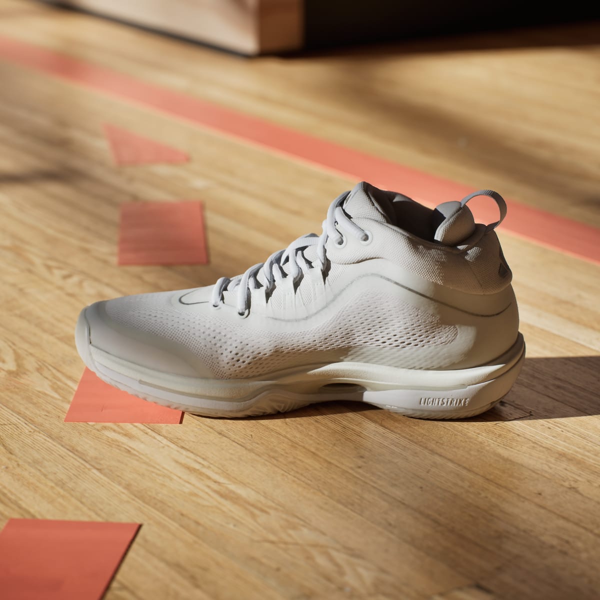 Adidas Women's CRAZYFLIGHT 7 Shoes - Cloud White / Silver Metallic / Cloud White - Image 8