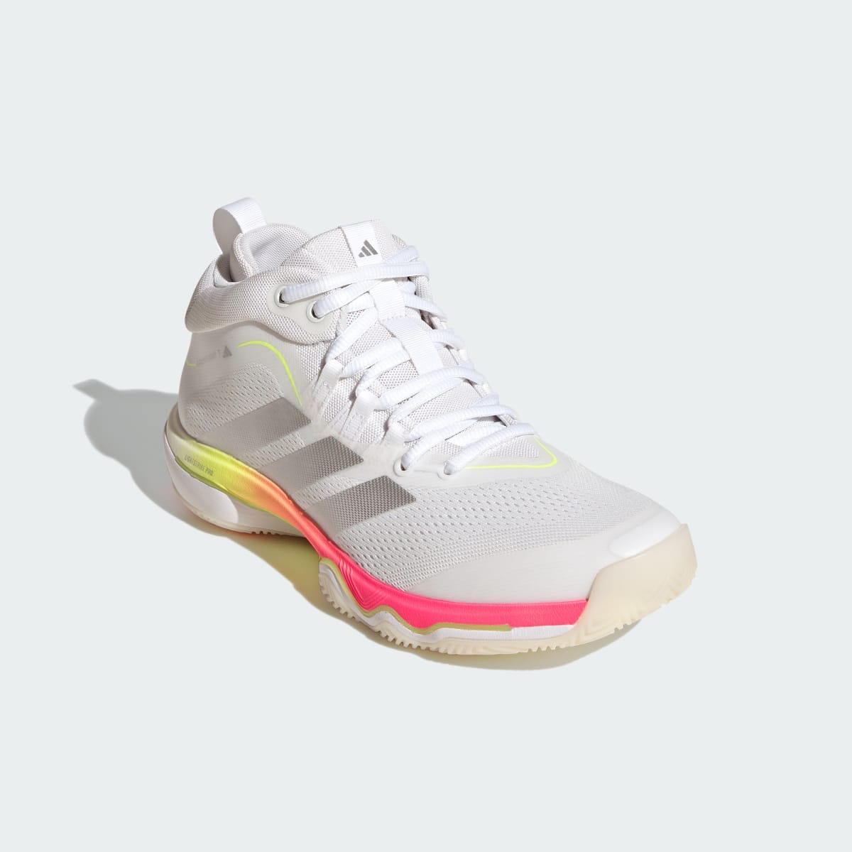 Adidas Women's CRAZYFLIGHT 7 Shoes - Cloud White / Tech Grey Metallic / Solar Turbo - Image 5
