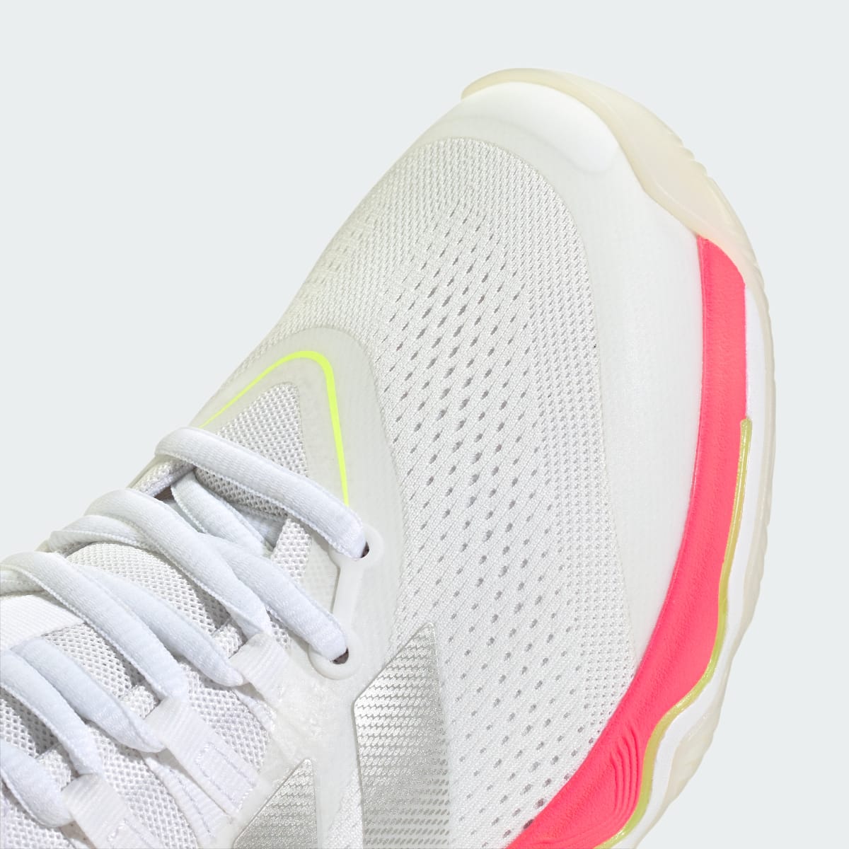 Adidas Women's CRAZYFLIGHT 7 Shoes - Cloud White / Tech Grey Metallic / Solar Turbo - Image 9