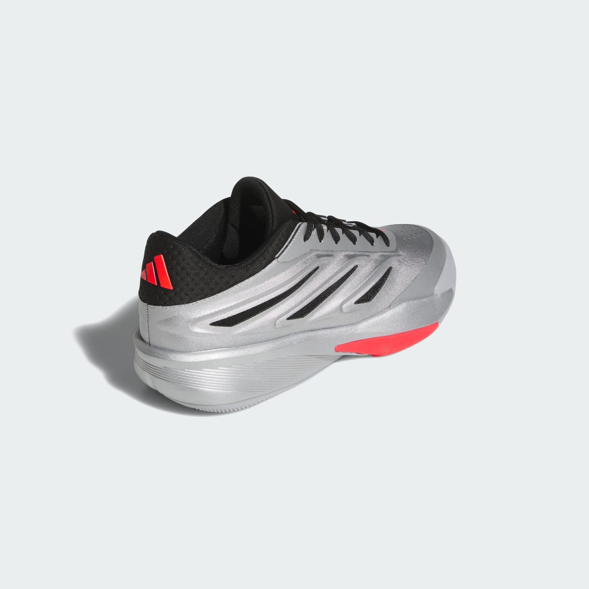 Adidas Men's CRAZY ENERGY SHOES - Silver Metallic / Core Black / Lucid Red - Image 5