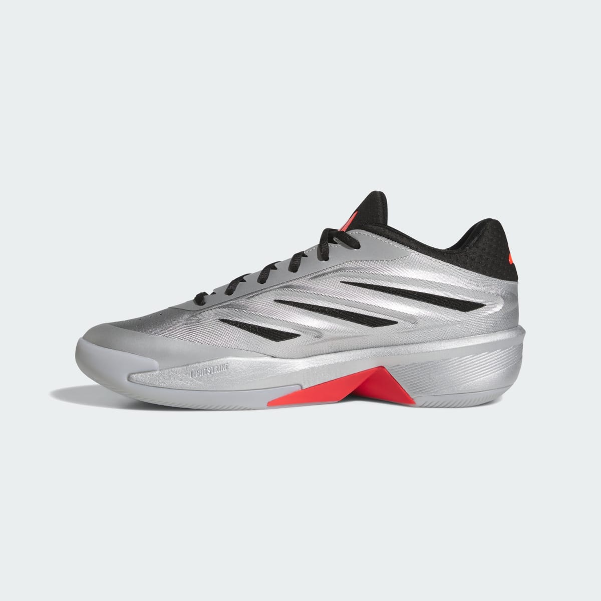 Adidas Men's CRAZY ENERGY SHOES - Silver Metallic / Core Black / Lucid Red - Image 6