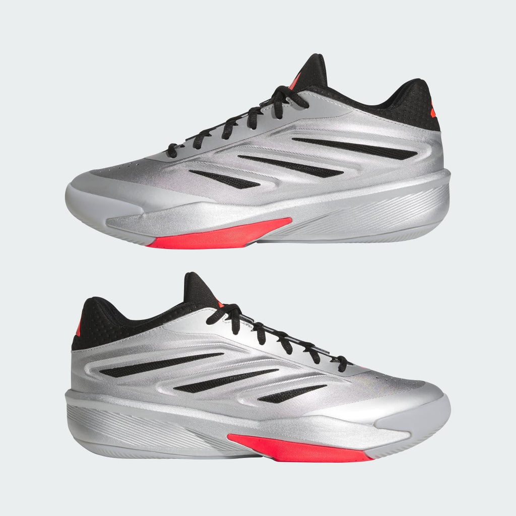 Adidas Men's CRAZY ENERGY SHOES - Silver Metallic / Core Black / Lucid Red - Image 7