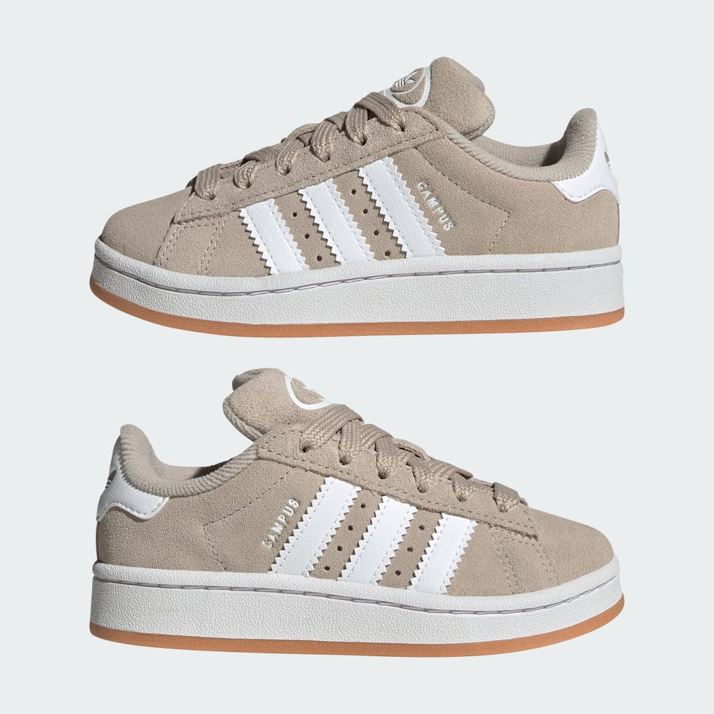Adidas Kids' Campus 00s Elastic Laces Shoes Kids - Wonder Beige / Cloud White / Gum - Image 8