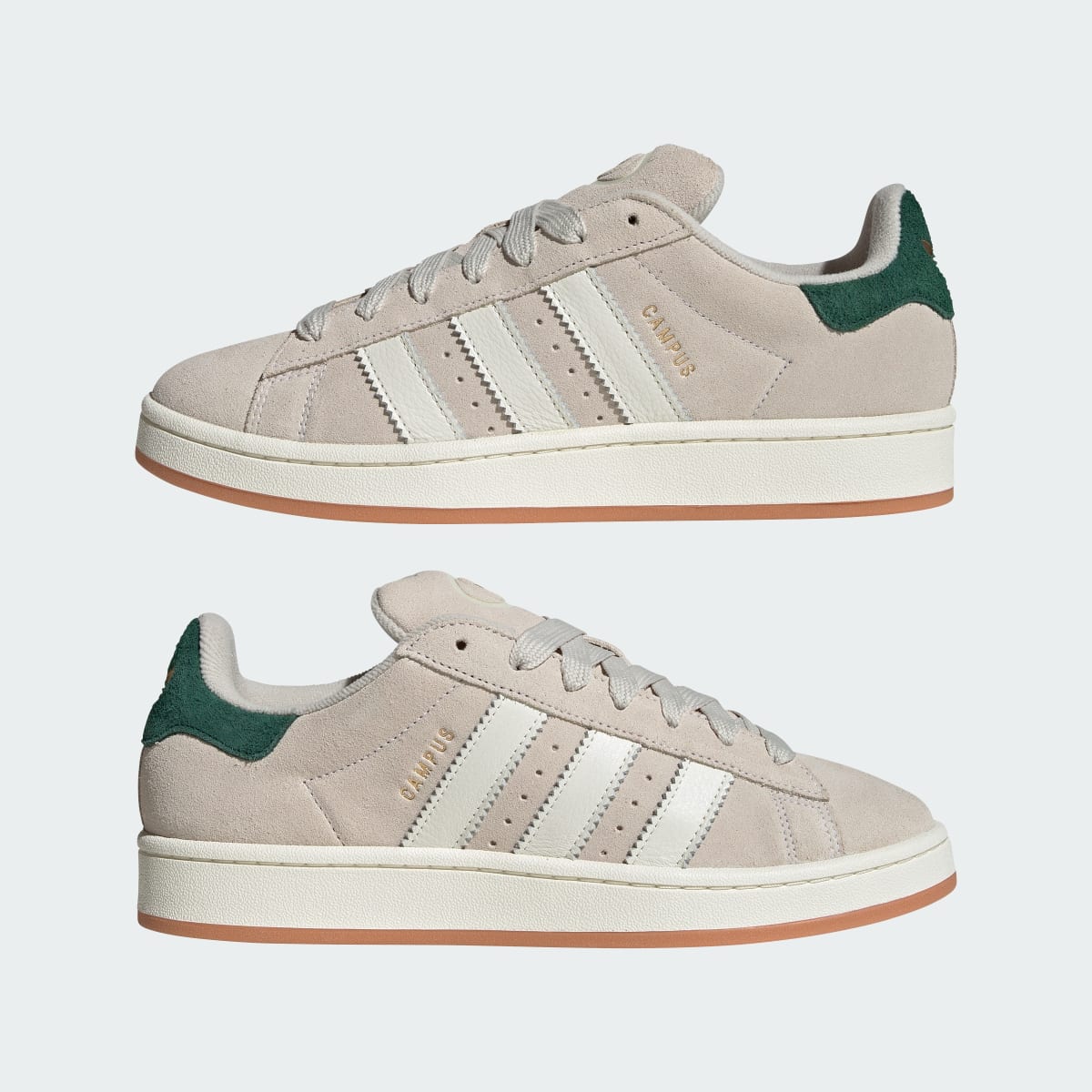 Adidas Men's Campus 00s Shoes - Alumina / Off White / Collegiate Green - Image 7