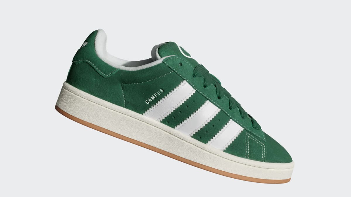 Adidas Women's Campus 00s Shoes - Dark Green / Cloud White / Off White - Image 2