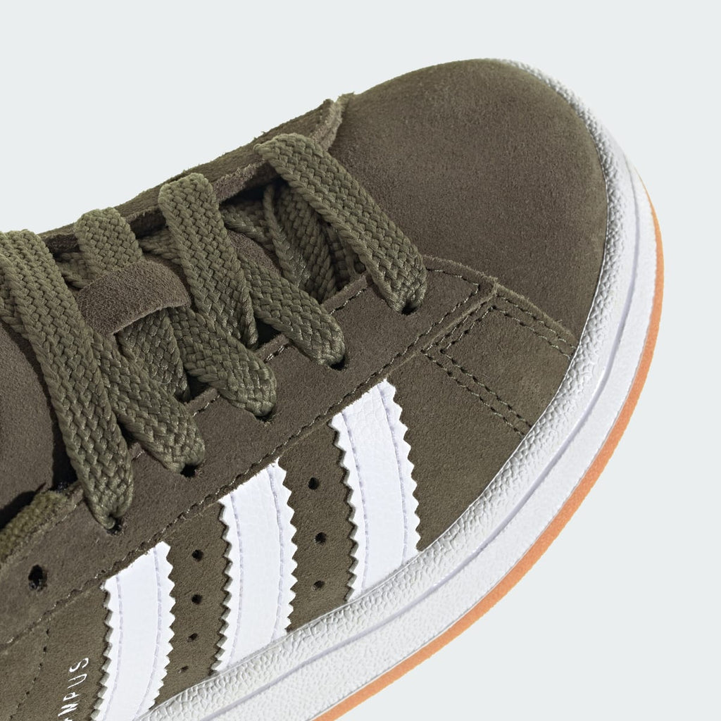 Adidas Kids' Campus 00s Shoes - Olive Strata / Cloud White / Gum - Image 9