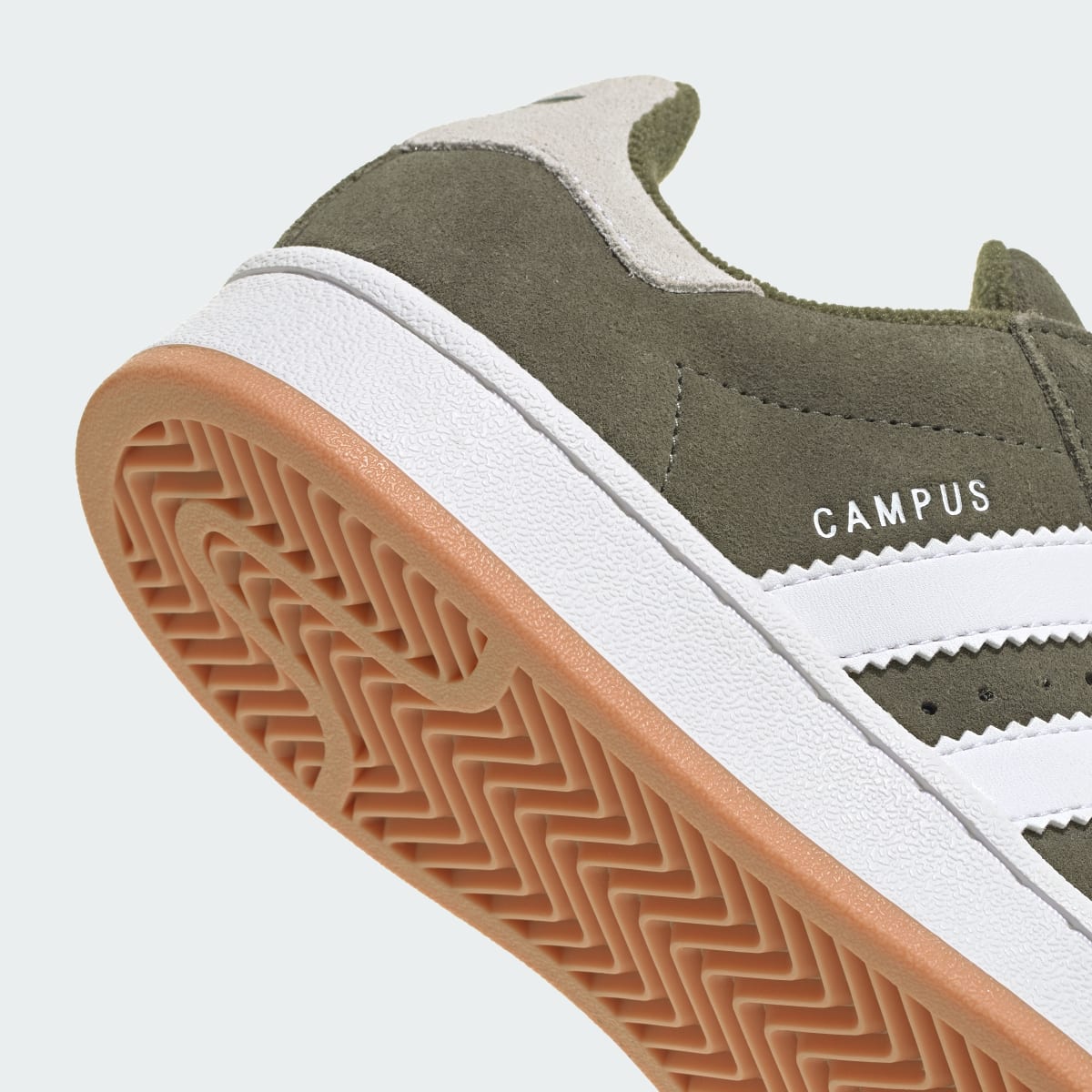 Adidas Kids' Campus 00s Shoes - Olive Strata / Cloud White / Gum - Image 7