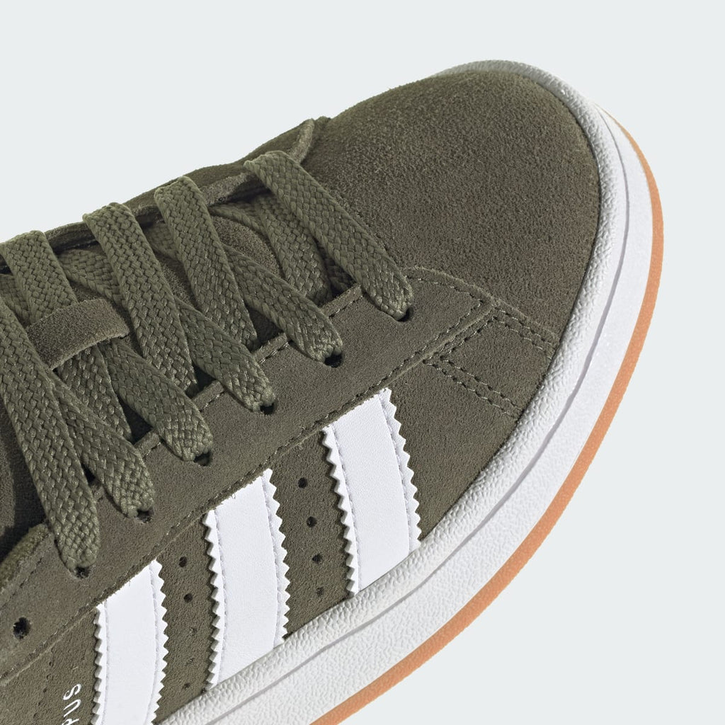 Adidas Kids' Campus 00s Shoes - Olive Strata / Cloud White / Gum - Image 8