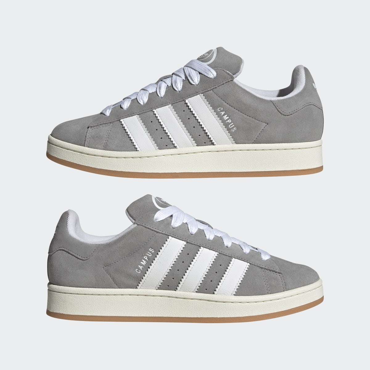 Adidas Men's Campus 00s Shoes - Grey Three / Cloud White / Off White - Image 10