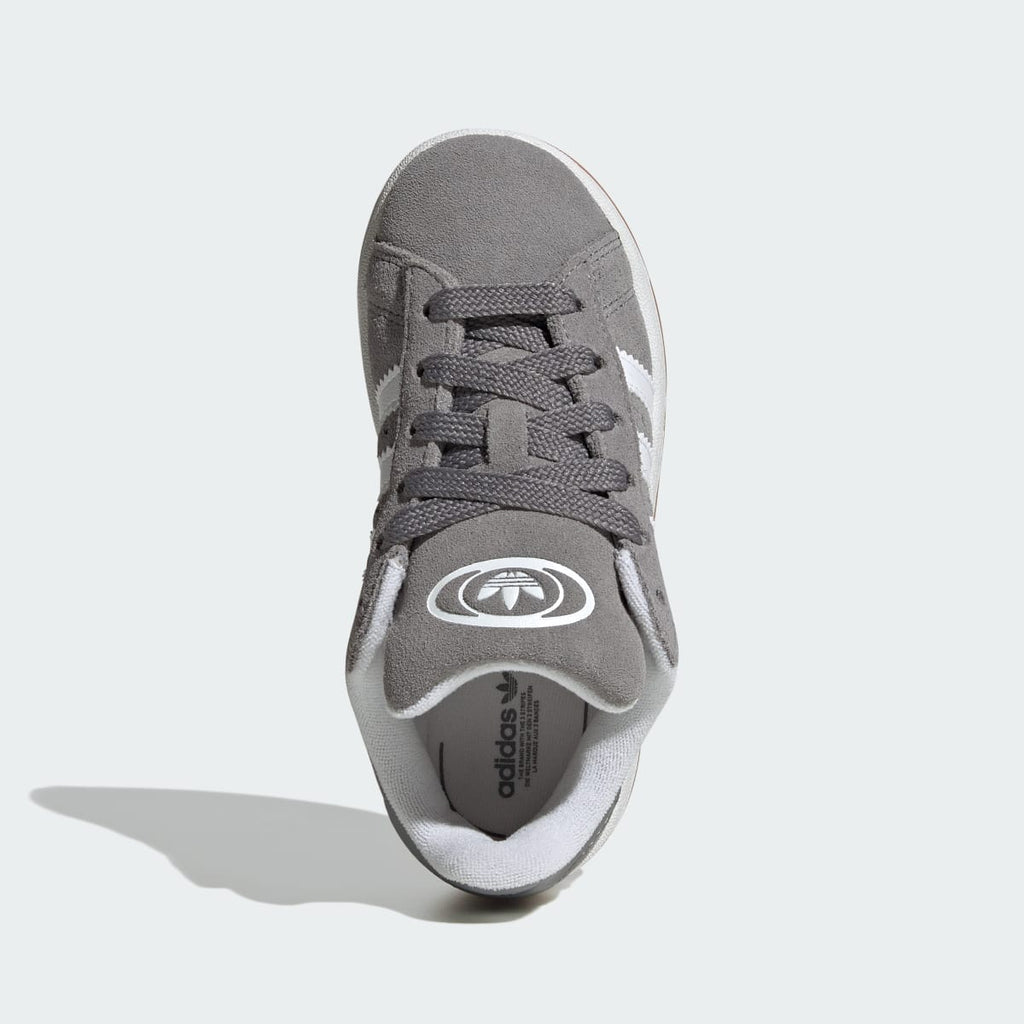Adidas Kids' Campus 00s Shoes - Grey Three / Cloud White / Gum - Image 3