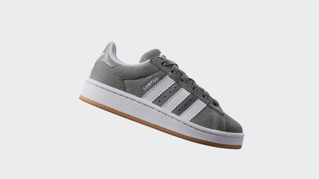 Adidas Kids' Campus 00s Shoes - Grey Three / Cloud White / Gum - Image 2
