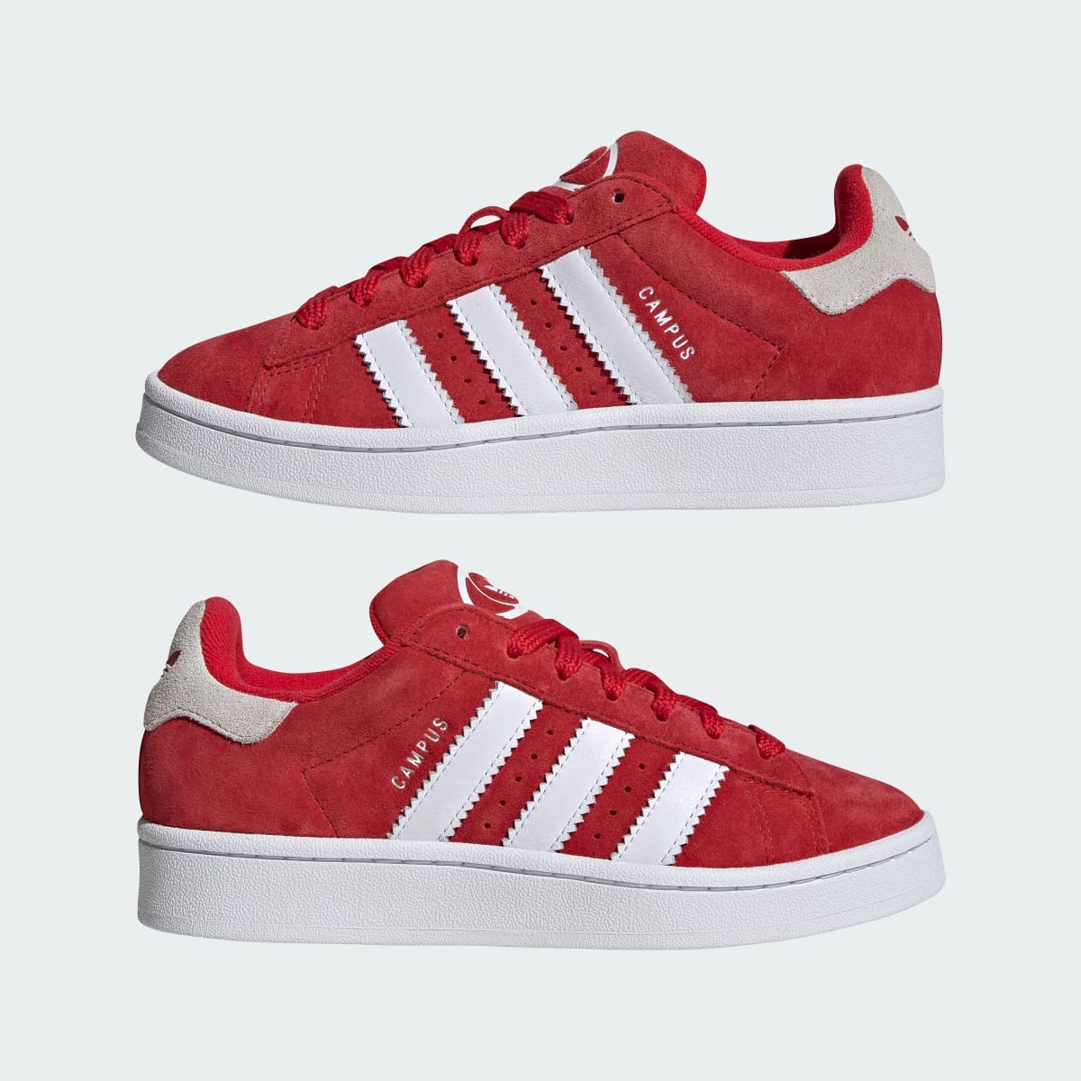 Adidas Kids' Campus 00s Shoes - Better Scarlet / Cloud White / Better Scarlet - Image 8