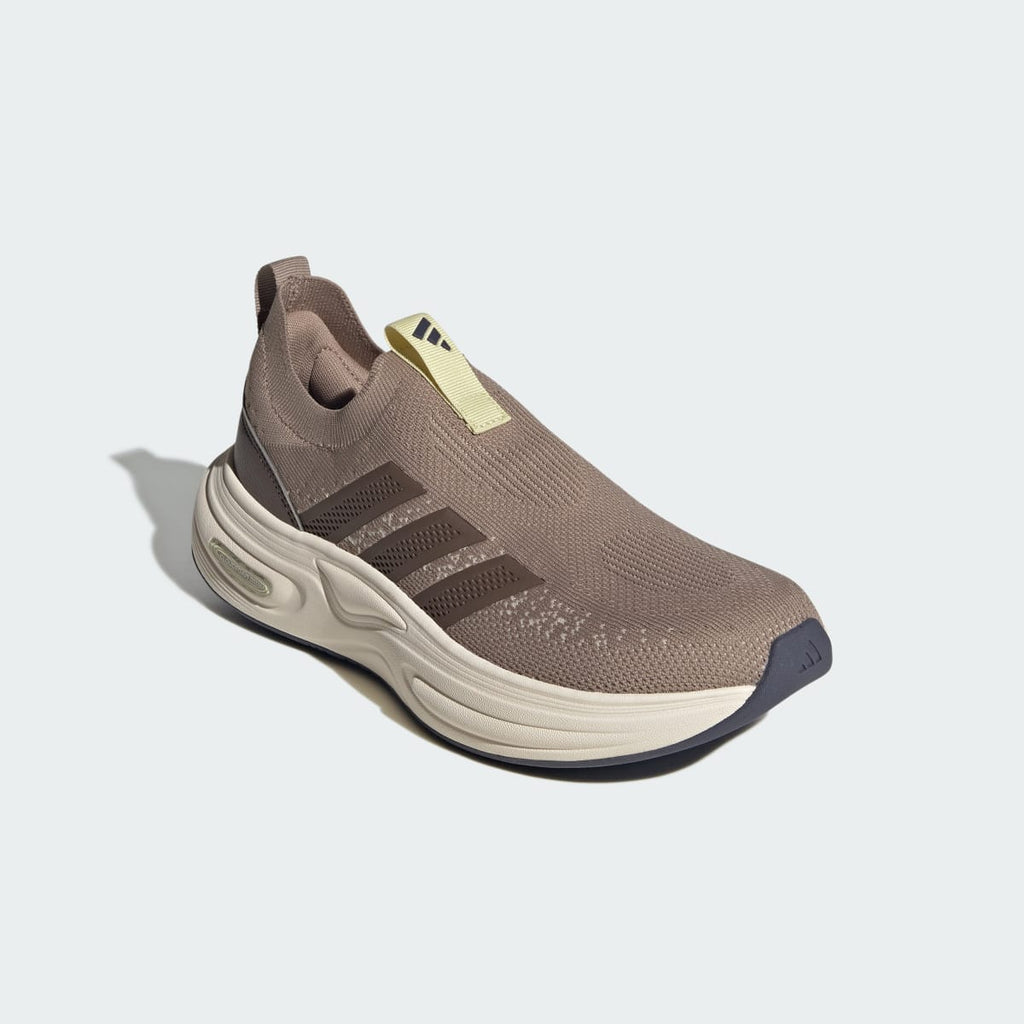 Adidas Women's Cloudfoam Cuxxion Sock Shoes - Chalky Brown / Earth Strata / Crystal Linen - Image 4